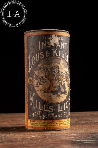 Vintage Hess Instant Louse Killer Can