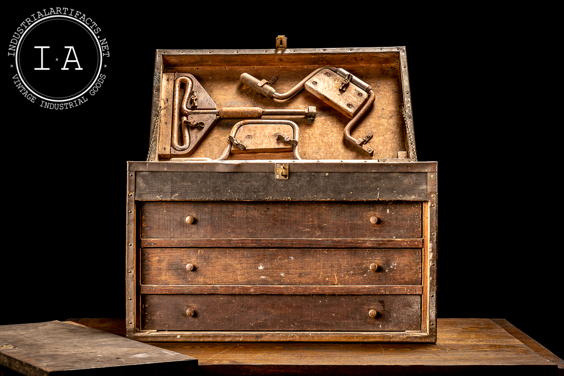 Early 20th Century Tool Chest With Tools
