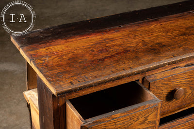 Antique Wooden Twenty Drawer Apothecary Cabinet