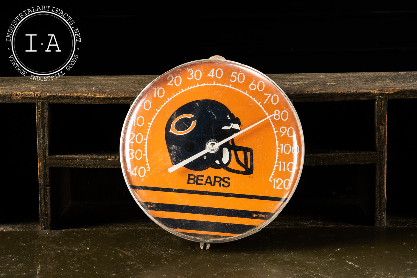 Vintage Working Chicago Bears Thermometer