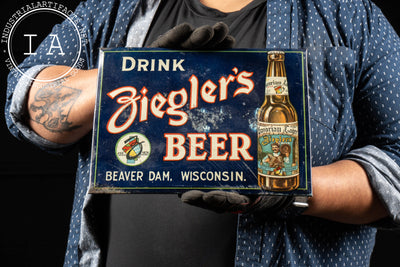 Vintage TOC Ziegler Beer Sign