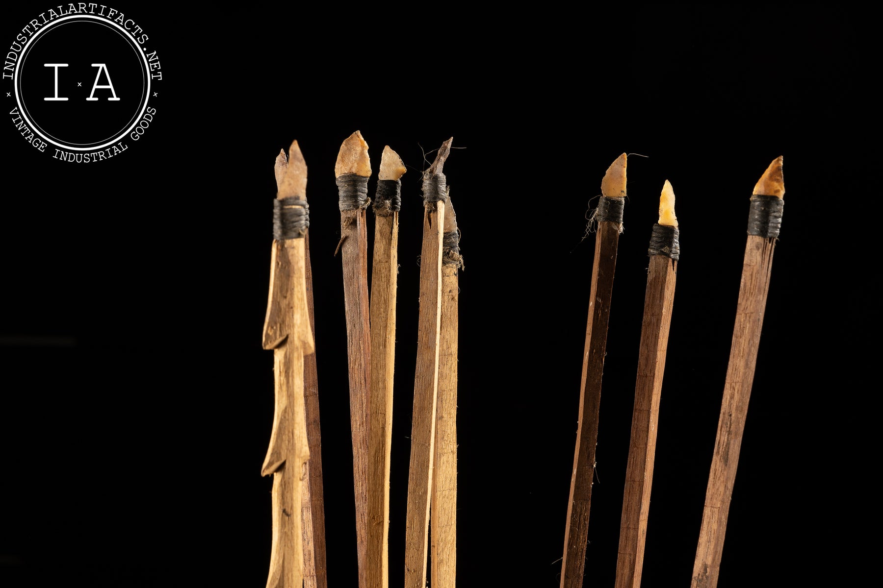Peruvian Crossbow Assortment of 10 Early Peruvian Arrows with Straight Bow – Industrial ...