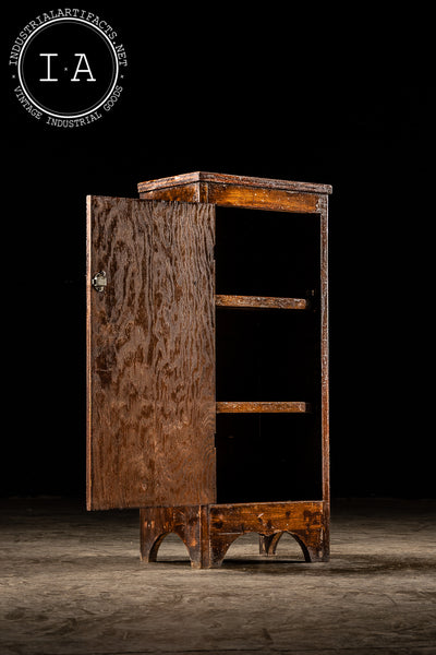 Early 20th Century Oak Smokers Cabinet