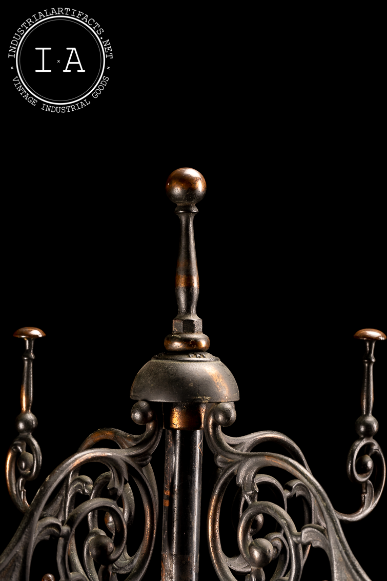 Early 20th Century Japanned Copper Coat Rack