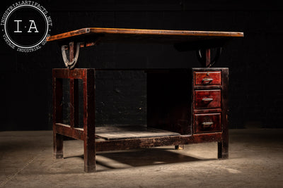 Early 20th Century Draftsmen Table