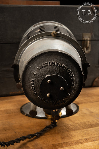 Antique Victor Portable Stereopticon With Case