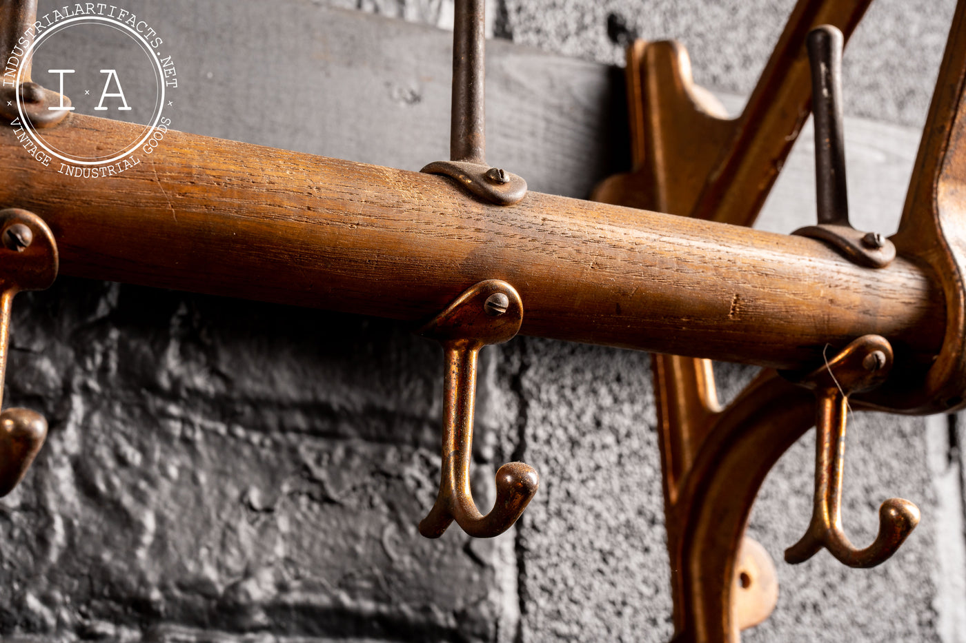 Early 20th Century Firefighters Coat Rack