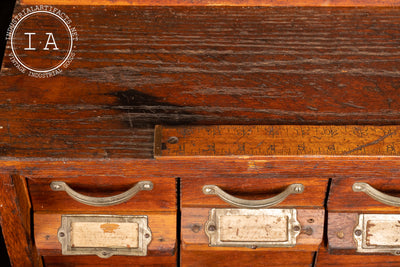 Early 20th Century 80 Drawer Hardware Cabinet