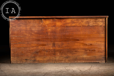 Antique Lab Cabinet with Butcher Block Top