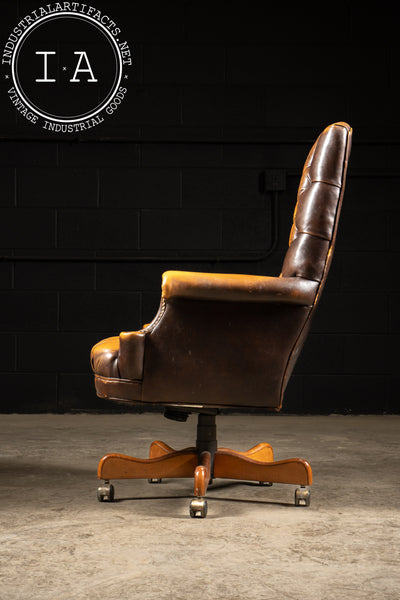 Vintage Tufted Office Chair