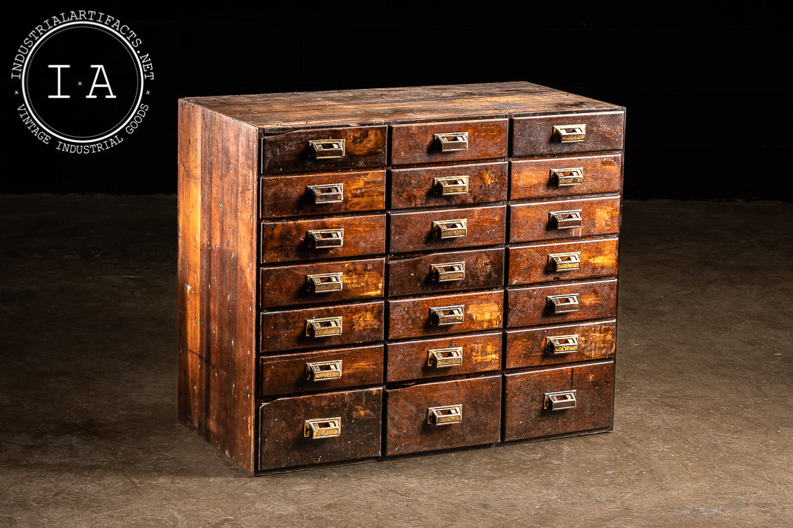 Antique Hardware Cabinet