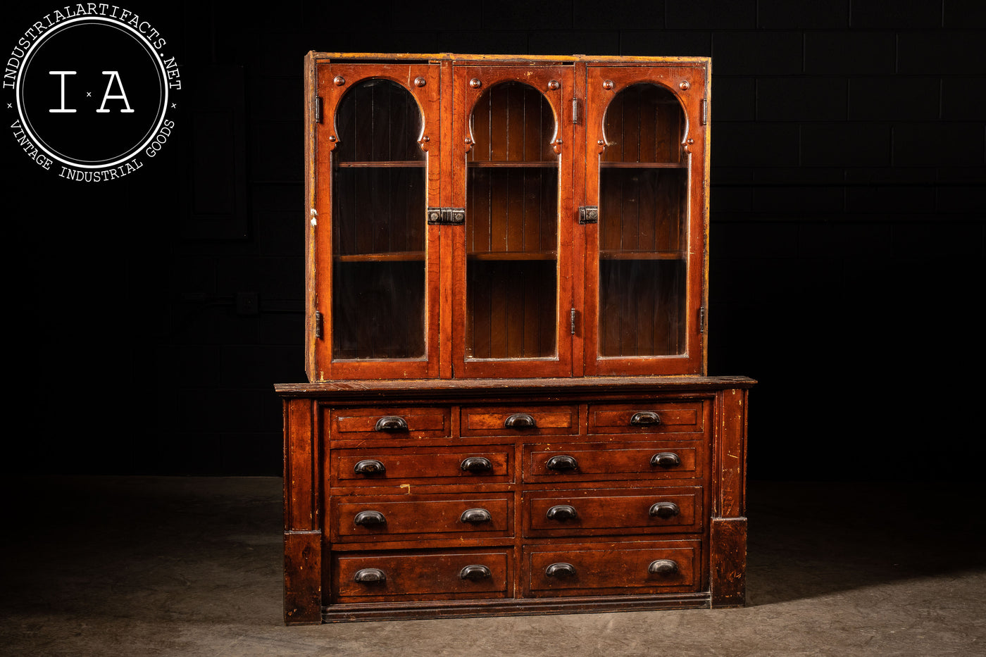 Early American Tobacco Store Cabinet