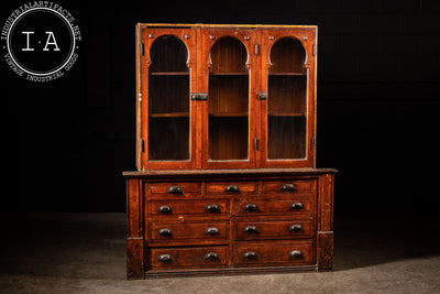 Early American Tobacco Store Cabinet