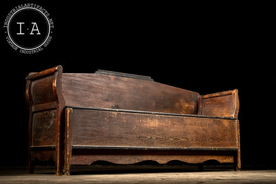 Late 19th Century Wooden Immigrant Bench