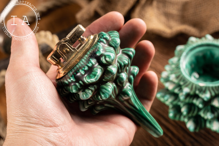 cigarette lighter xmas tree Vintage Ceramic Christmas Tree Lighter and Ashtray Set – Industrial  Artifacts