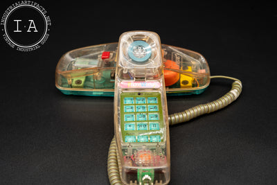 Vintage Clear Crazy Landline Telephone