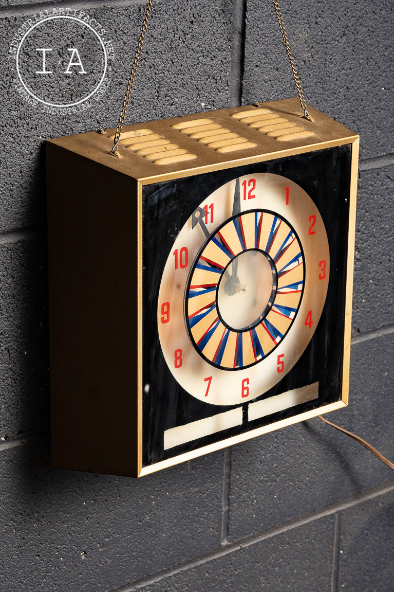 1960s Art Deco Spinner Clock