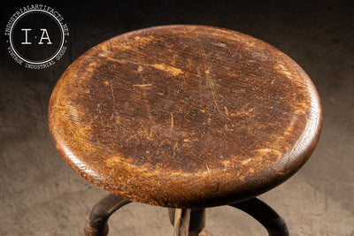 Antique Machinist Stool