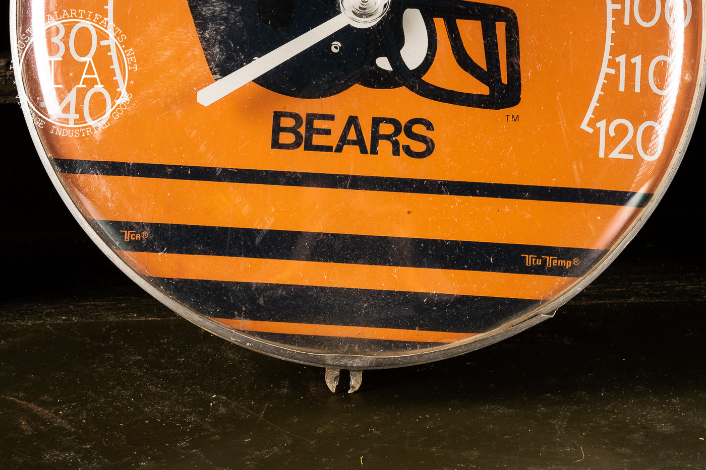 Vintage Working Chicago Bears Thermometer