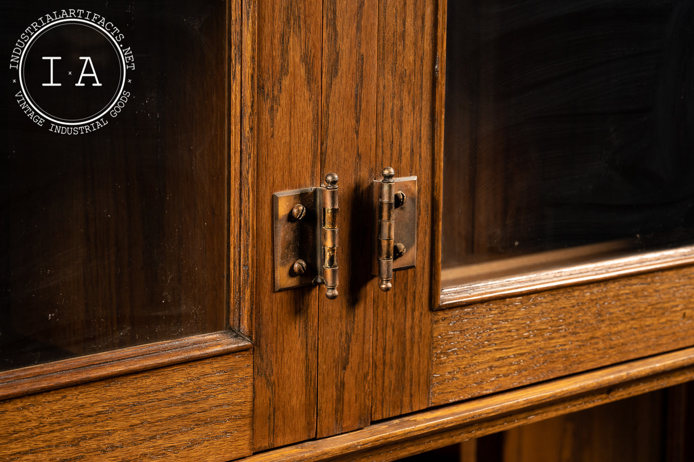 Massive Antique Oak Hutch