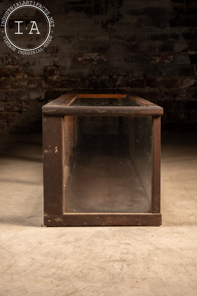 Antique Long Glass Display Case
