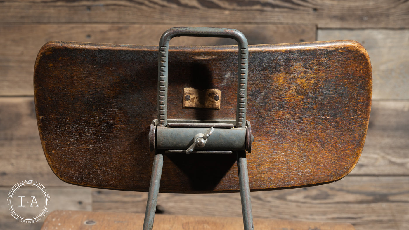 Antique Toledo Uhl Drafting Stool