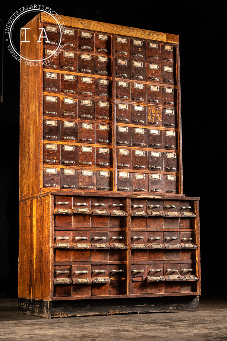 Early 20th Century 80 Drawer Hardware Cabinet