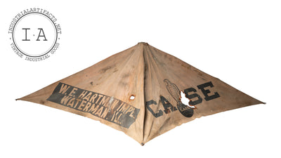 Antique J. I. Case Co. Advertising Umbrella