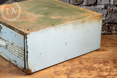 Blue Chippy Metal Cabinet