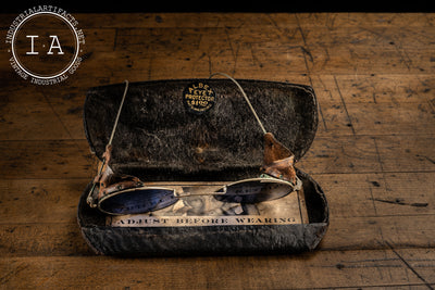 C. 1910 Albex Welding Glasses with Case