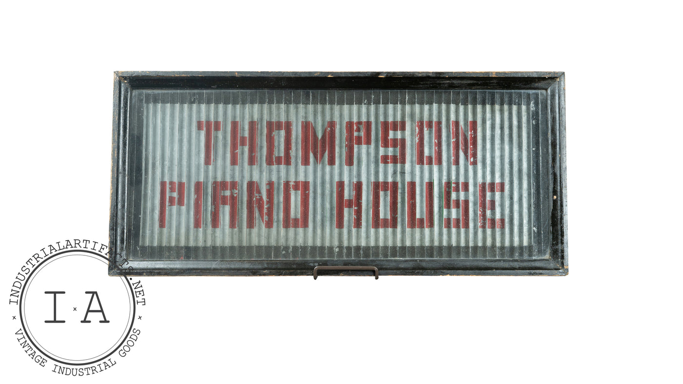 Rare Lenticular Thomson Piano Sign