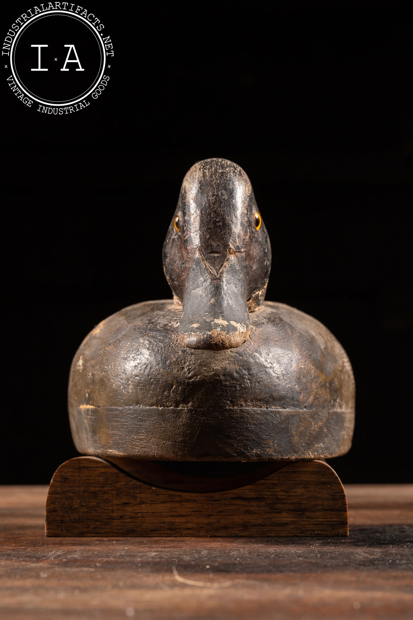 c. 1920 Low Head Blue Bill Duck Decoy