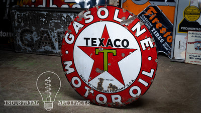 ORIGINAL Texaco SSP Porcelain Sign