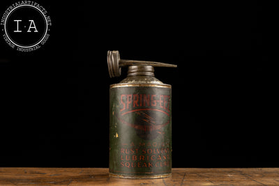 1920s Spring-Eez Rust Solvent and Lubrication Advertising Tin