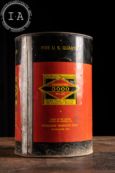 Vintage Servoil Motor Oil Can