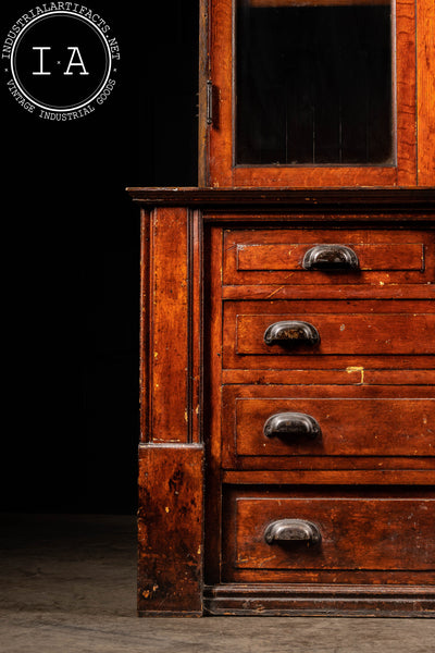 Early American Tobacco Store Cabinet