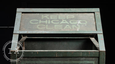 Antique City Of Chicago Sanitation Trash Can
