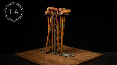Antique Complete Wooden Croquet Set