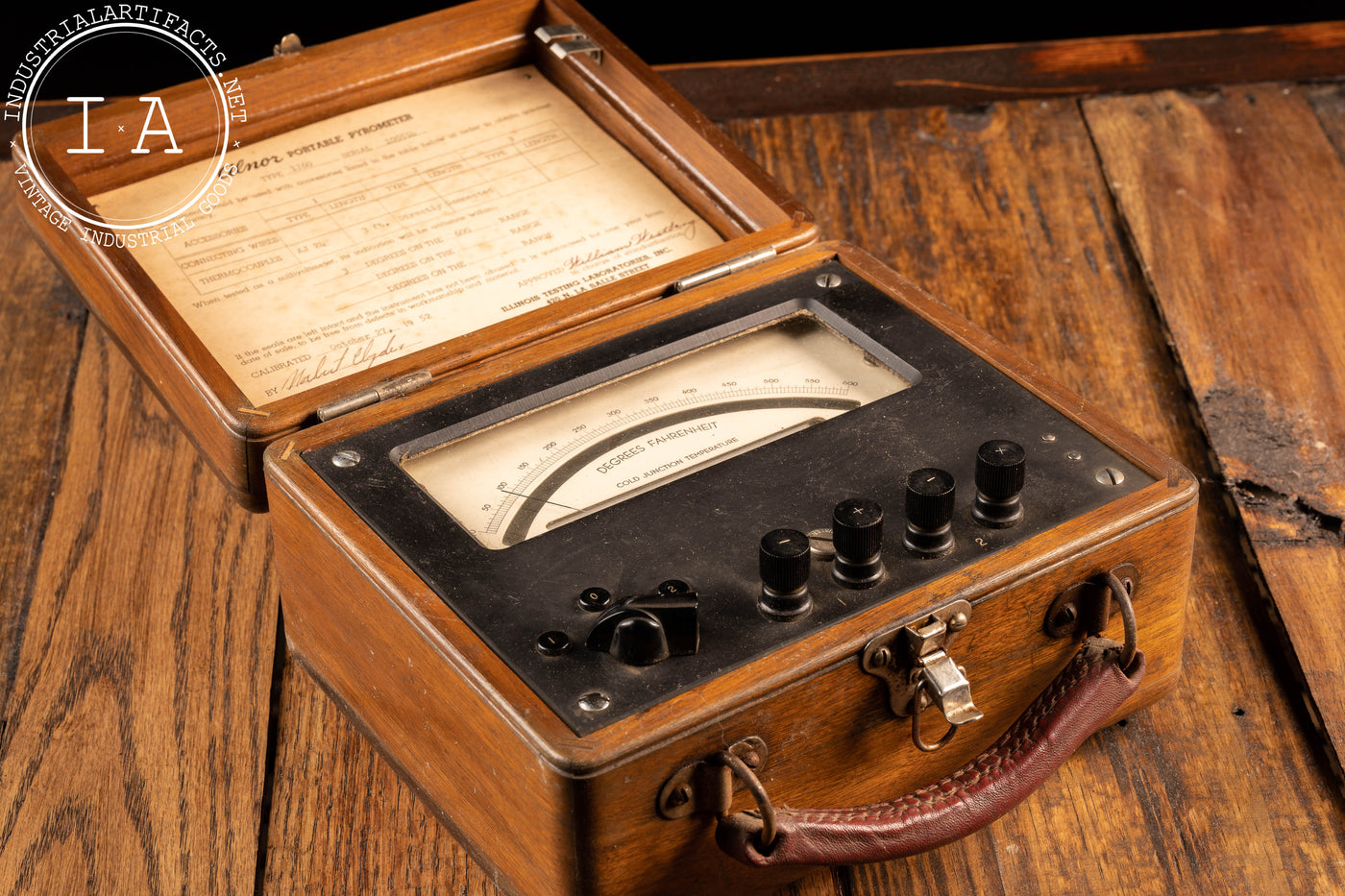 c. 1952 Portable Pyrometer By Alnor – Industrial Artifacts