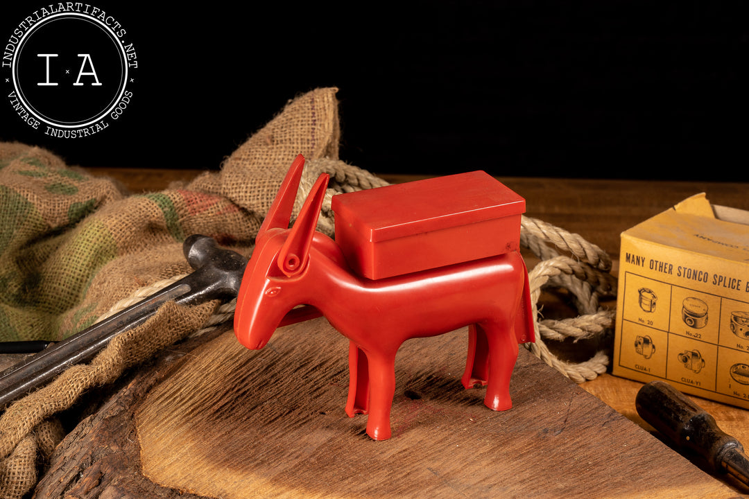 donkey that poops cigarettes Vintage Red Mr. Dem Smoking Donkey Cigarette Dispenser – Industrial  Artifacts