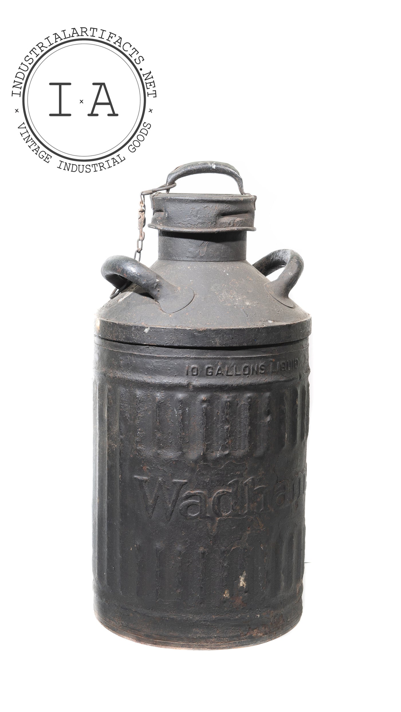 Wadham's Oil And Grease Company 10 Gallon Container
