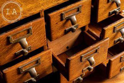 Vintage Library Desktop Card Catalog