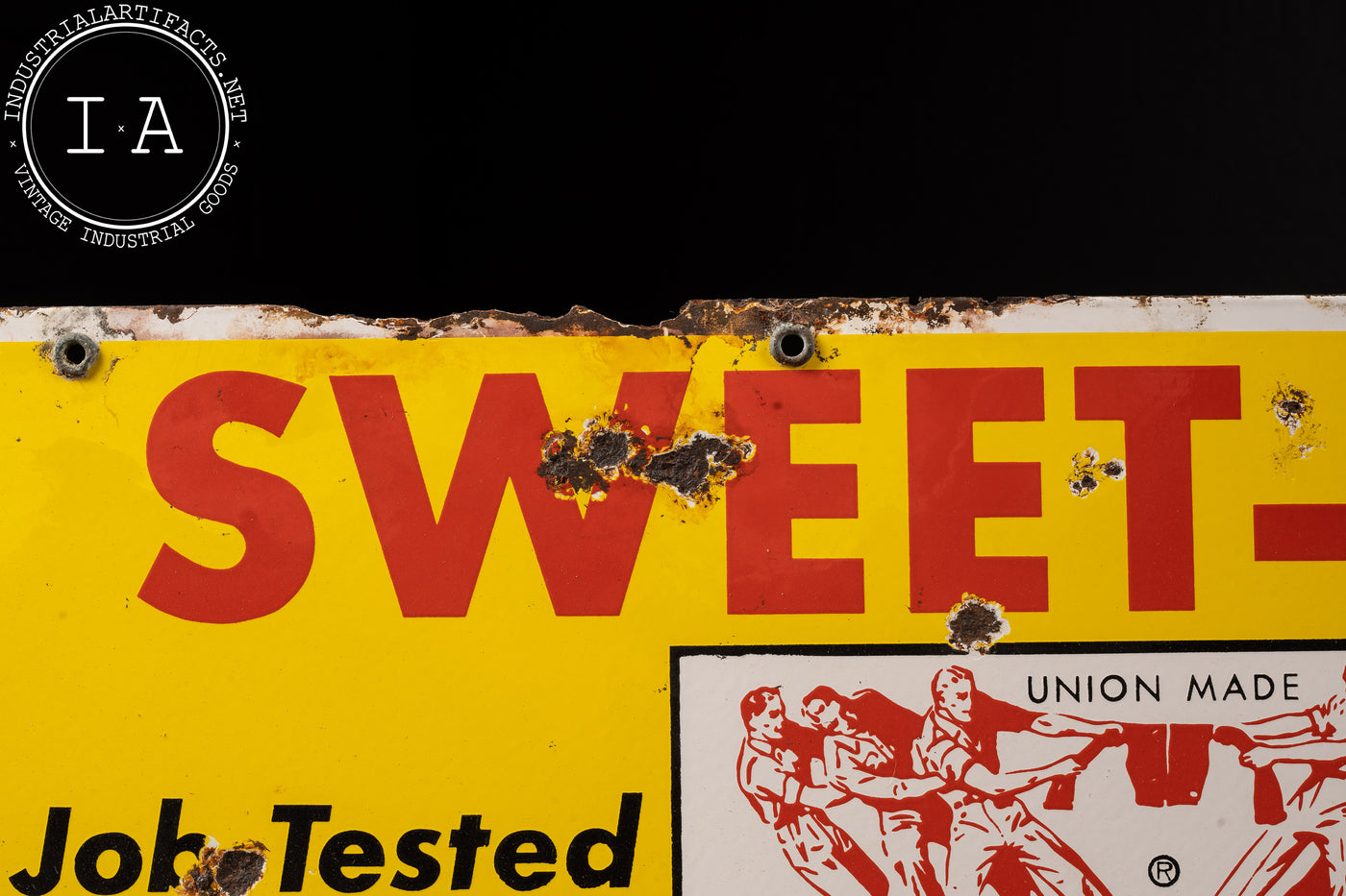 Early 20th Century Sweet-Orr Work Union Made Sign