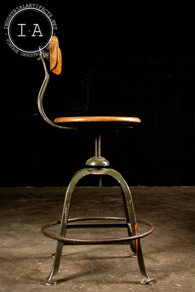 c. 1930 Industrial Steel Radio Machinist Chair