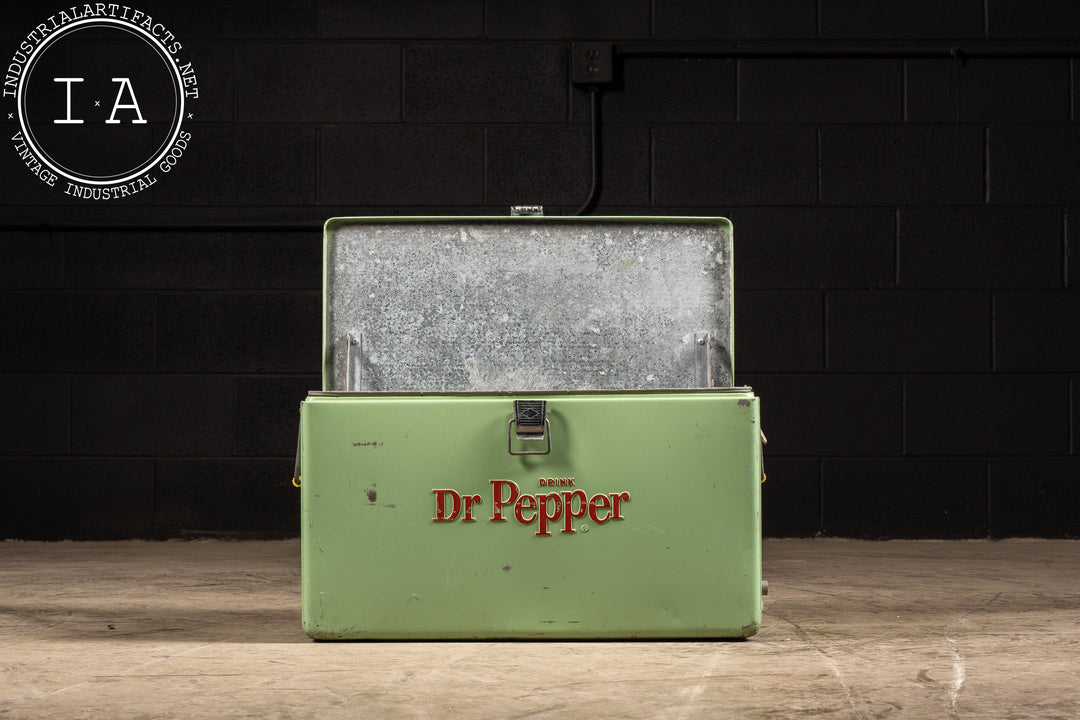 c. 1960 Dr. Pepper Picnic Cooler – Industrial Artifacts