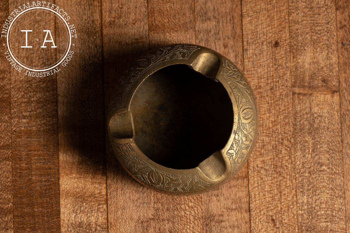 Vintage Brass Tabletop Ashtray